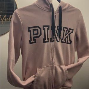Pink and black tracksuit